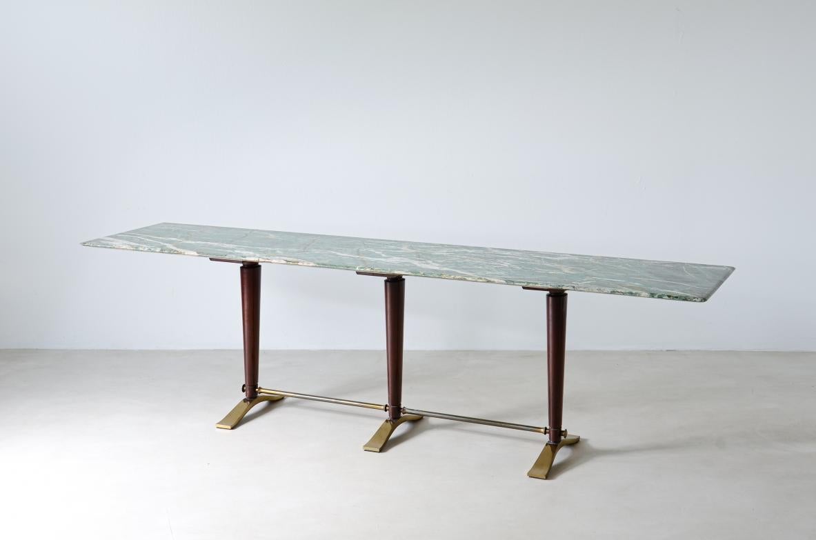20th Century Guglielmo Ulrich, unique console table with shaped marble top