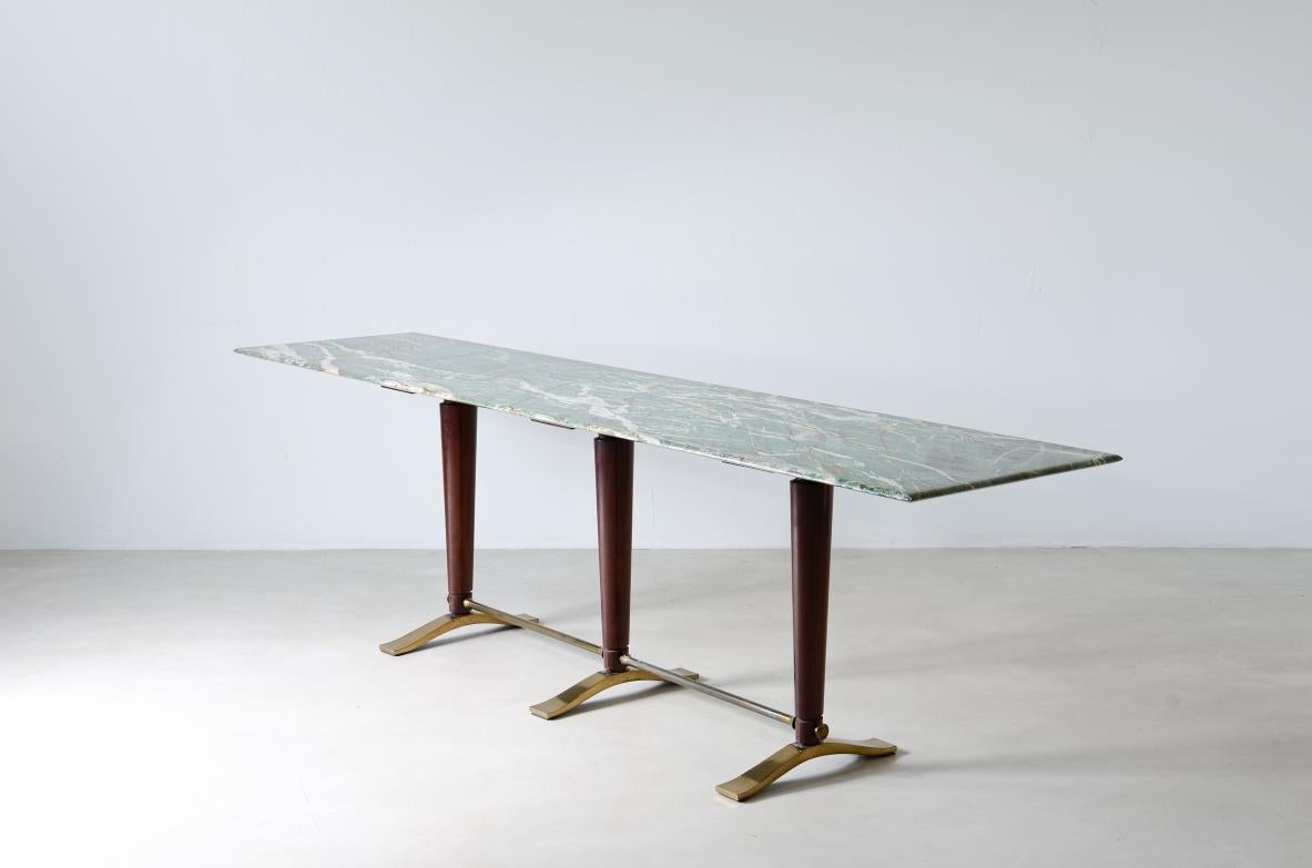 Marble Guglielmo Ulrich, unique console table with shaped marble top
