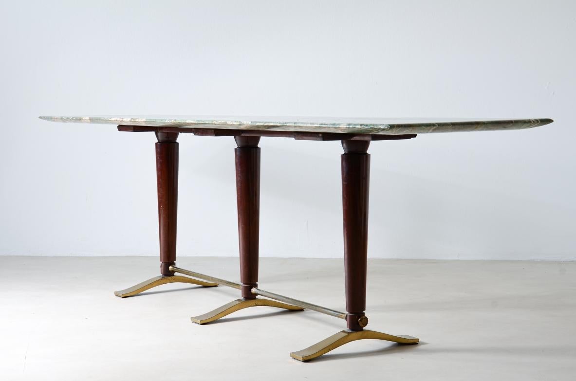 Guglielmo Ulrich, unique console table with shaped marble top 1