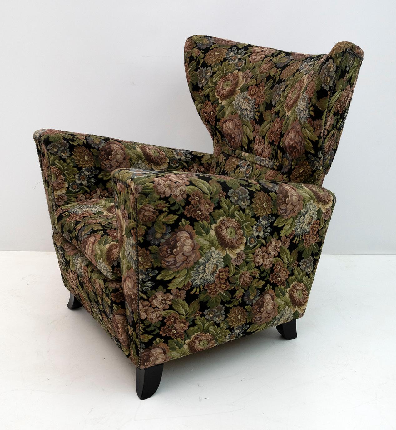 Gugliemo Ulrich Art Deco Italian Armchair, 1940s For Sale 6