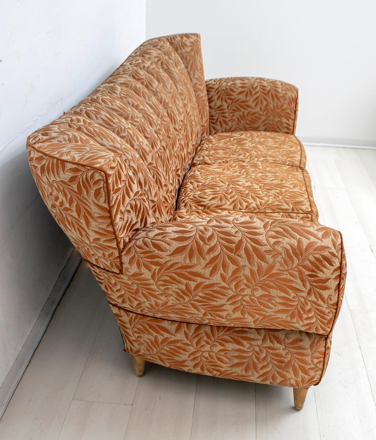 Italienisches Art-déco-Sofa und zwei Sessel von Gugliemo Ulrich, 1940er Jahre im Angebot 10
