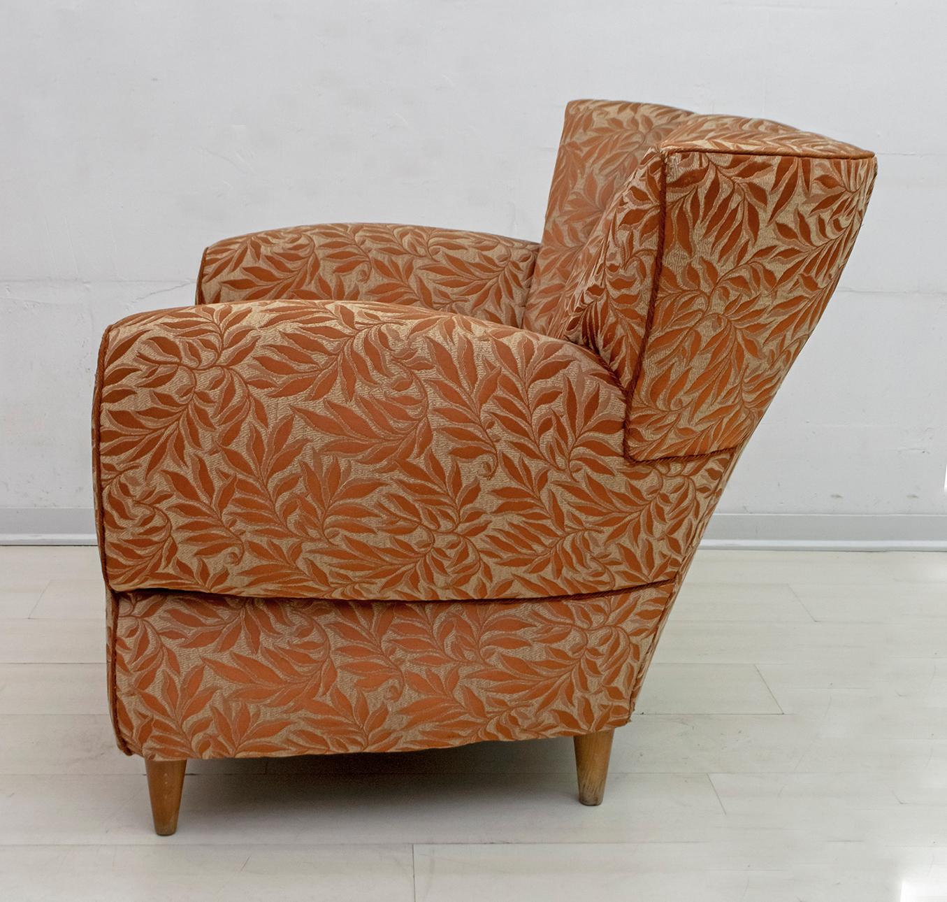 Canapé et deux fauteuils italiens Art Déco de Gugliemo Ulrich, années 1940 en vente 3