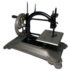 Guhl & Harbeck Style Chain Stitch Hand Crank Sewing Machine