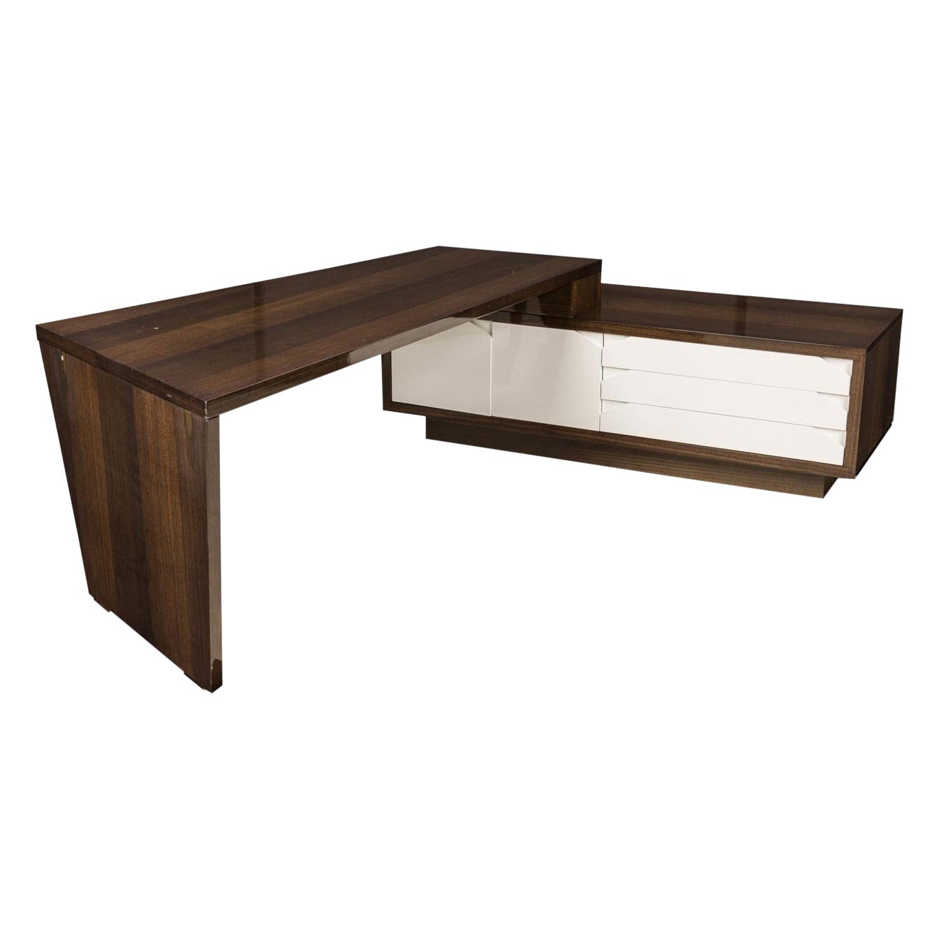 Guialmi for Architonic Modern Lacquered 
Wood Grain 
Origami
 Executive Desk For Sale