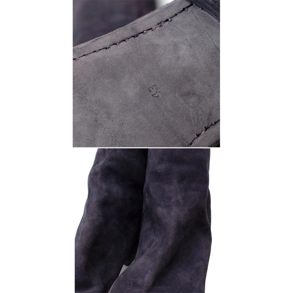 Guidi Suede Distressed Zipped Boots - Size EU 43 For Sale 4