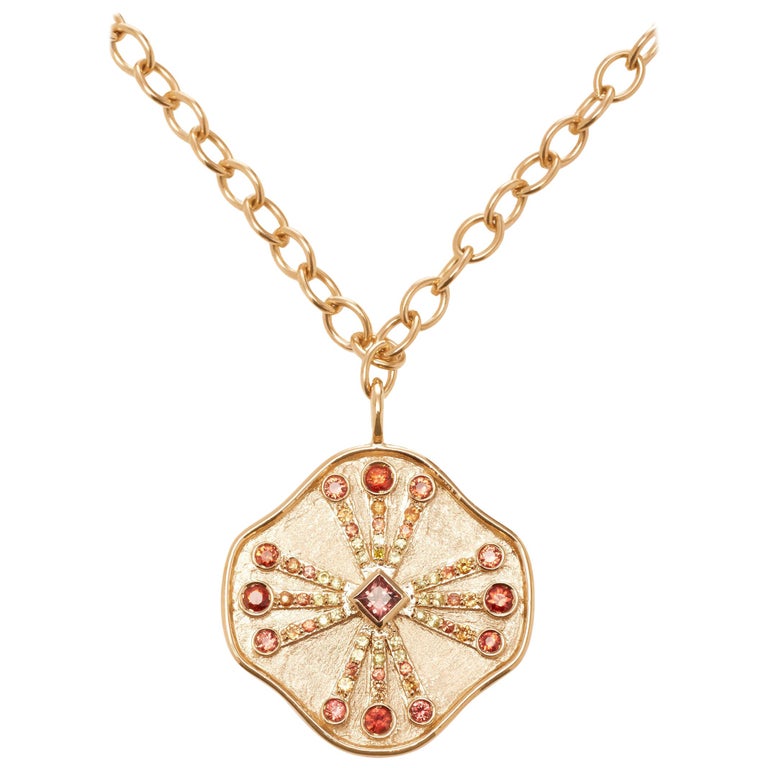 YG ORANGE IRIDESCENT NECKLACE main image 1