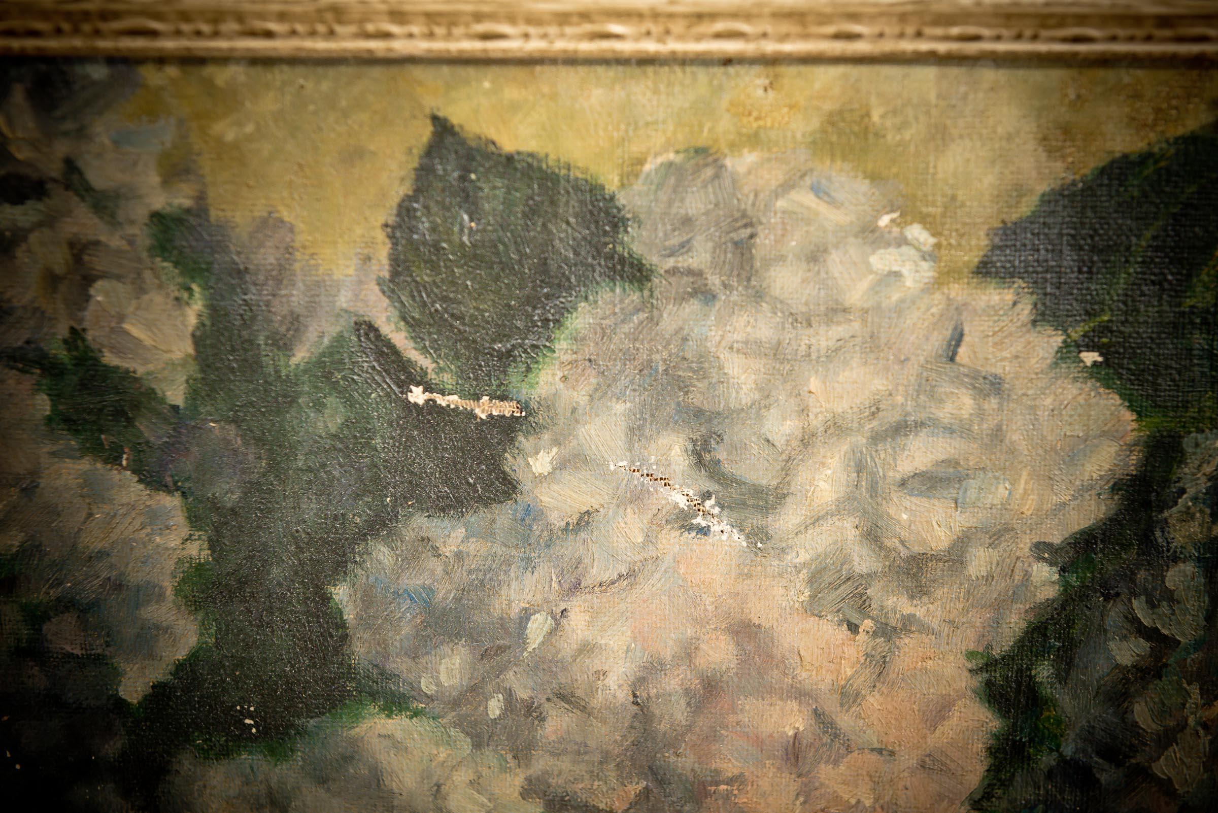 Peinture à l'huile de Guido Agostini, 1946 Bon état - En vente à Alton, GB