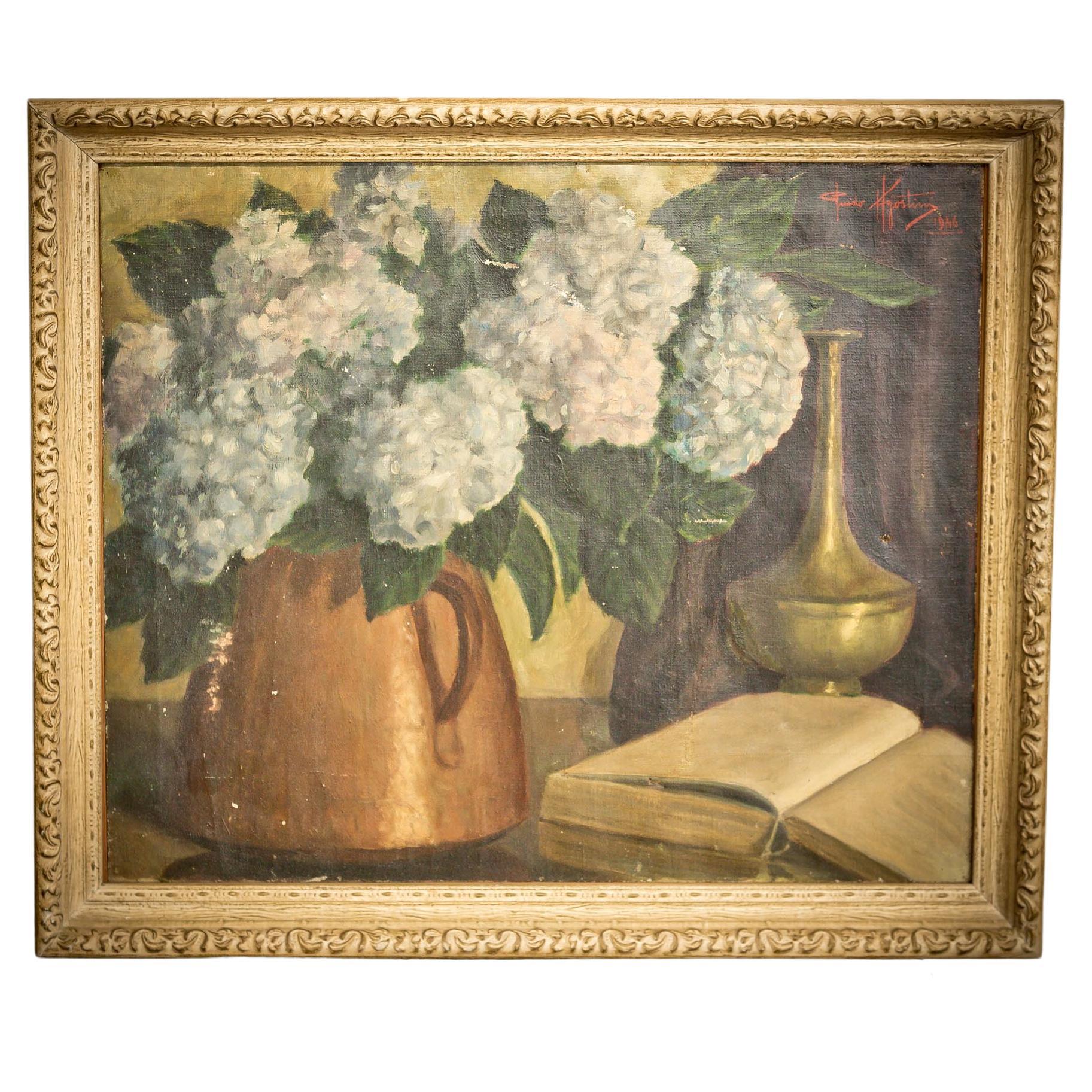 Guido Agostini 1946 Oil Painting For Sale