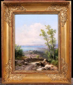 Italy, Tuscany, Landscape of Livorno from the old road to Montenero