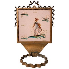 Antique Guido Andlovitz Ceramic Tile Wall Planter for Societa Ceramica Italiana S.C.I.,