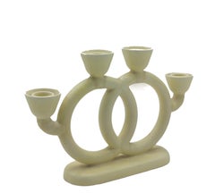 Guido Andlovitz for SCI Laveno Mod. 1278 Ceramic Candle Holder, Italy 1935