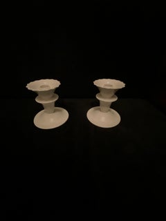 GUIDO ANDLOVITZ - LAVENO - Coppia di candelieri in ceramica - MADE IN ITALY 1925