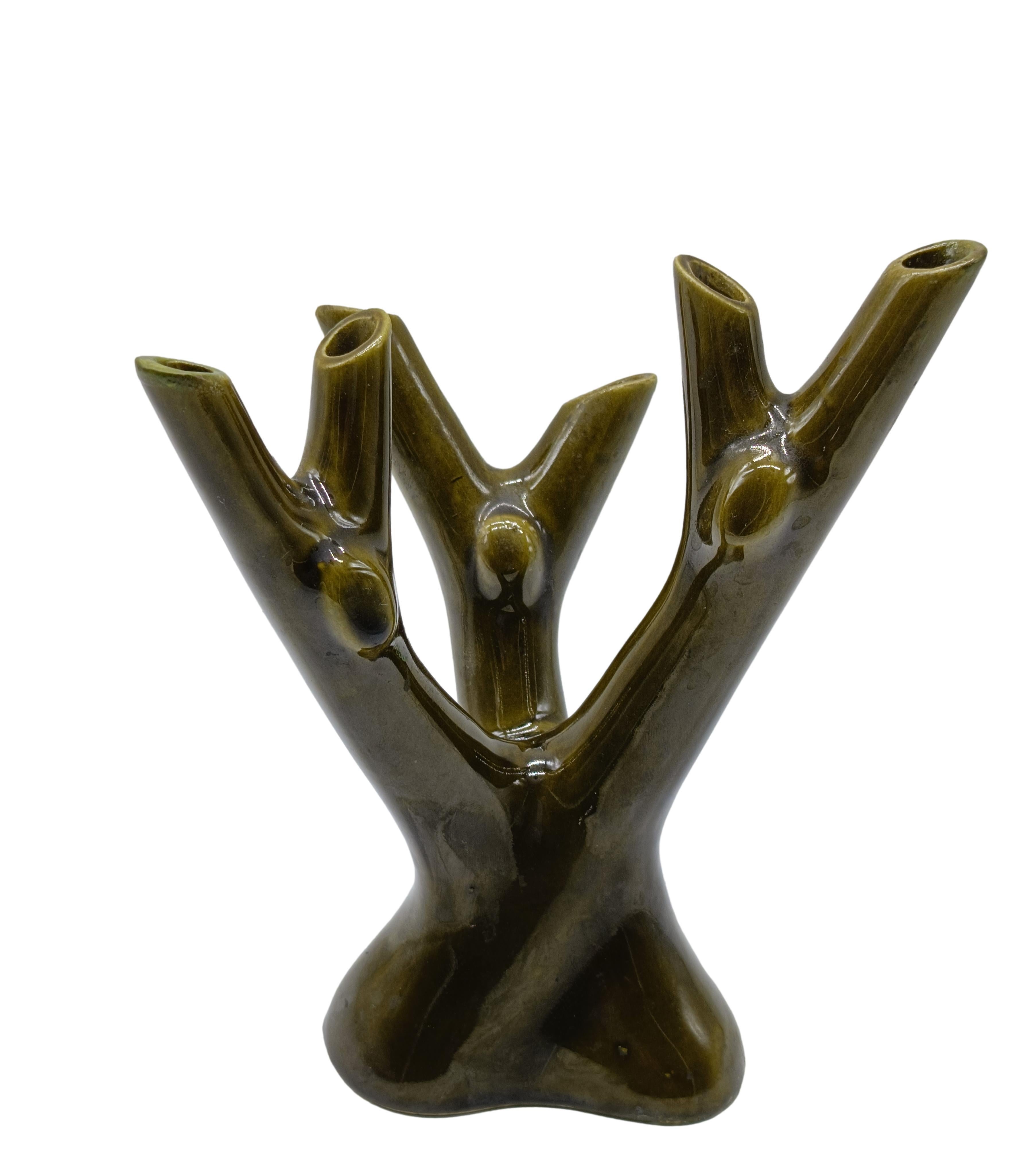 Koralle Porzellan Blumenhalter von  Guido Andlovitz 1930er Jahre. Schönes italienisches Design, inspiriert von Baumzweigen und Korallenformationen. Ausgezeichneter Zustand