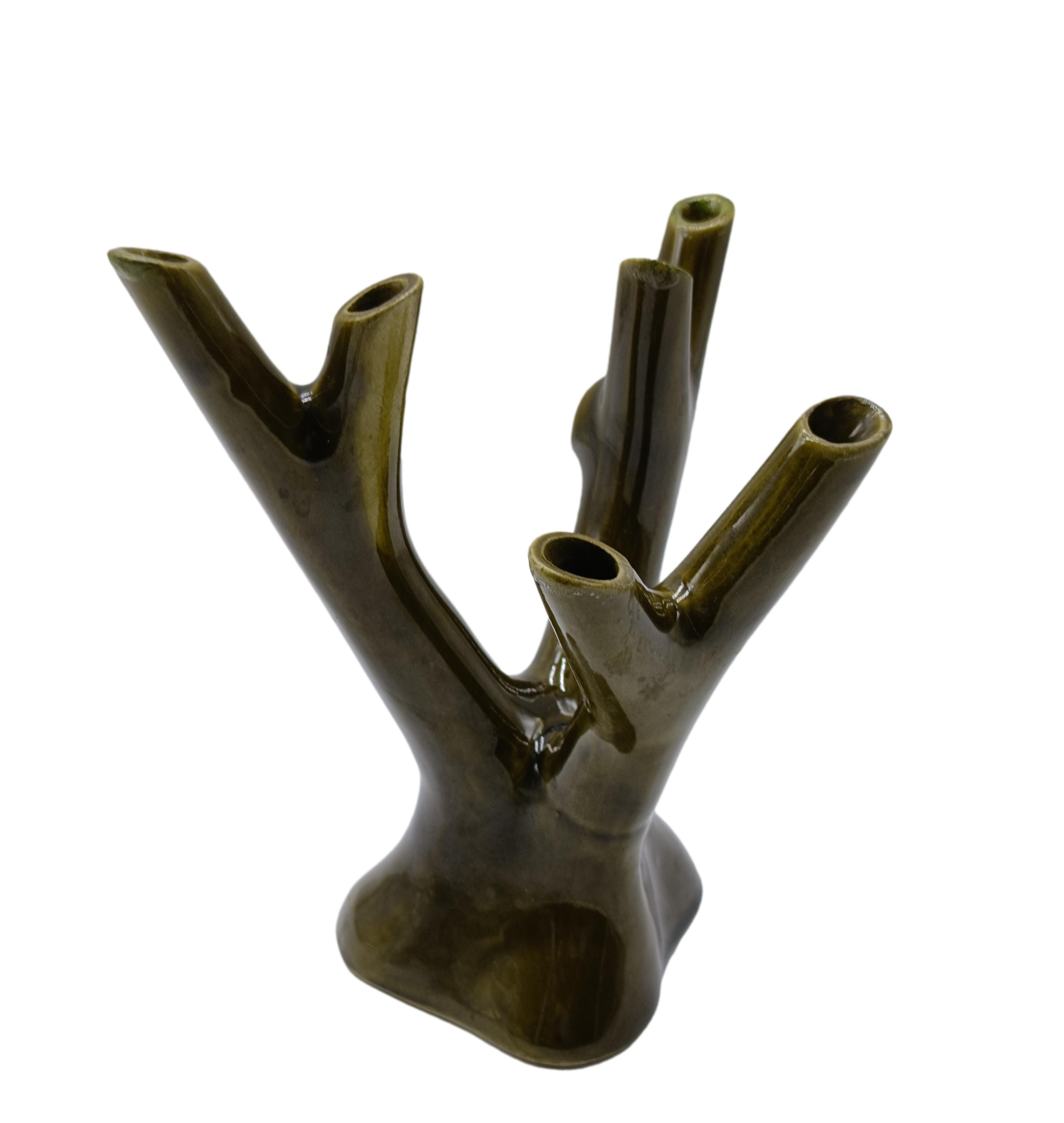 Guido Andlovitz für Laveno Corallo Blumenhalter aus Porzellan, Italien 1930er Jahre (Moderne der Mitte des Jahrhunderts) im Angebot
