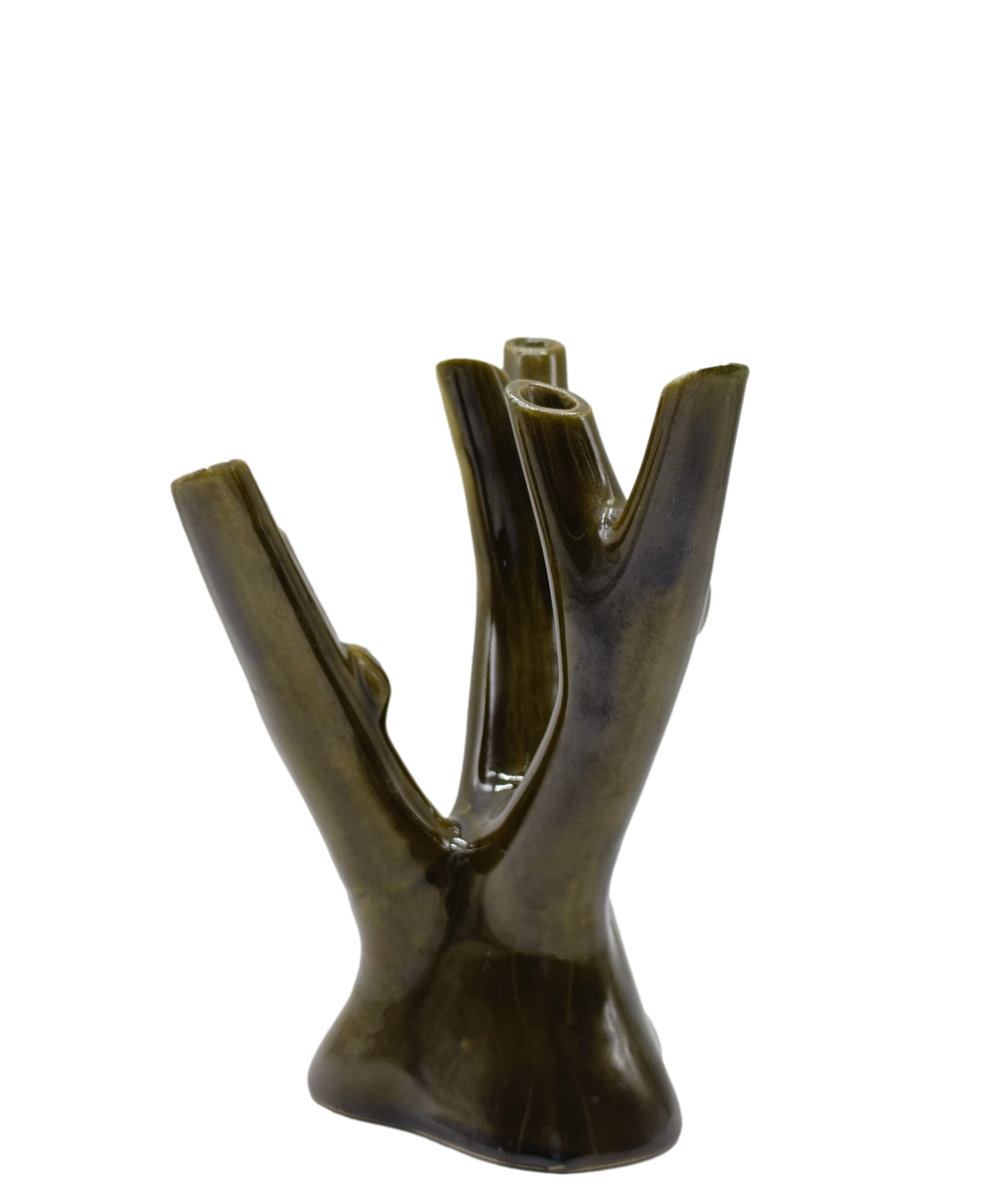 Guido Andlovitz für Laveno Corallo Blumenhalter aus Porzellan, Italien 1930er Jahre (Italian) im Angebot