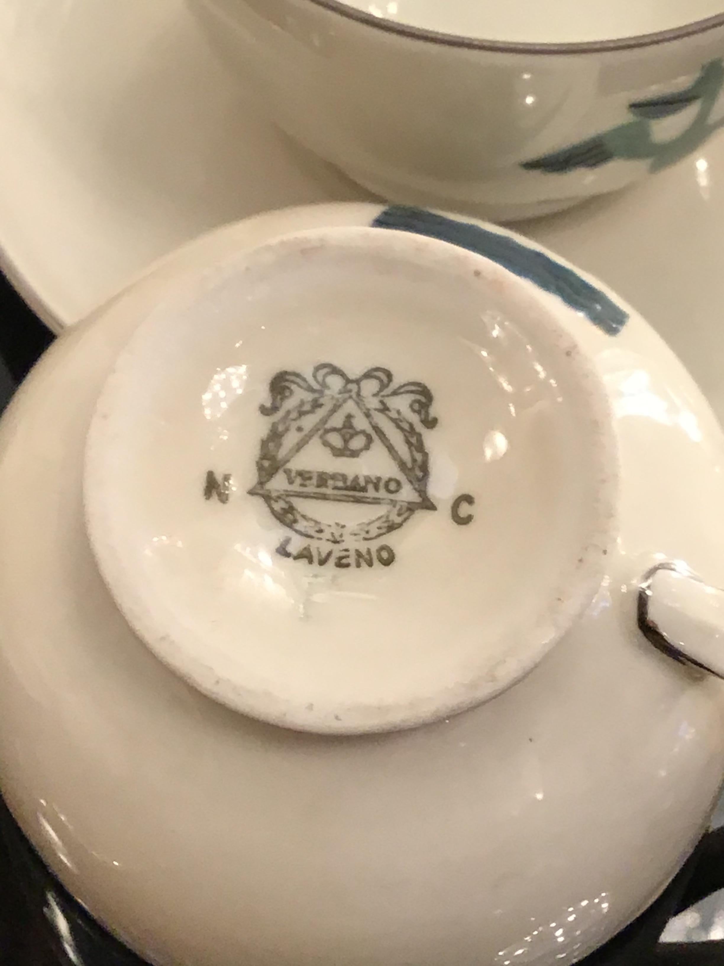 Guido Andlovitz Porcelain Coffee Service, 1930, Italy For Sale 1