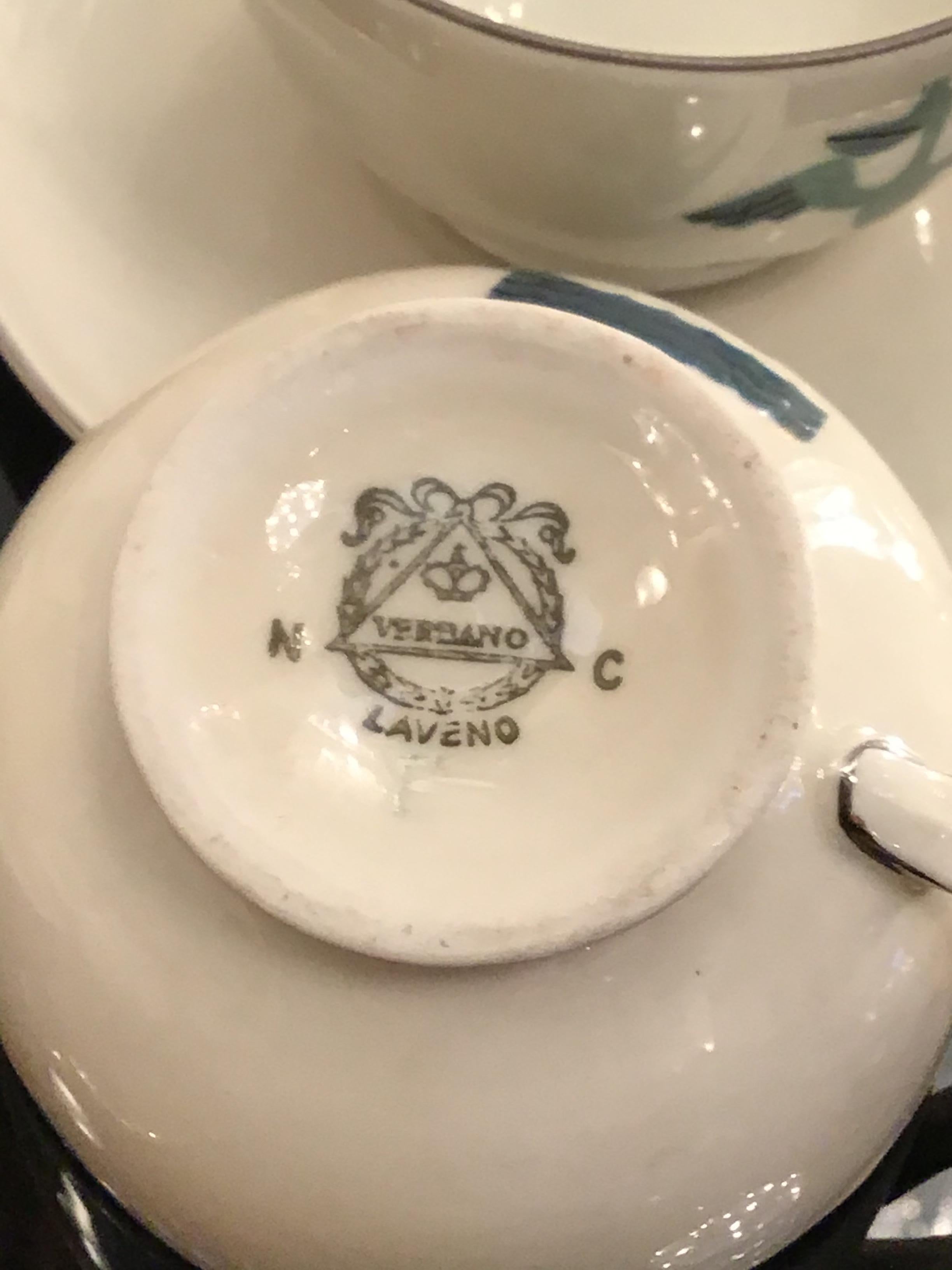 Service à café en porcelaine de Guido Andlovitz, 1930, Italie en vente 1