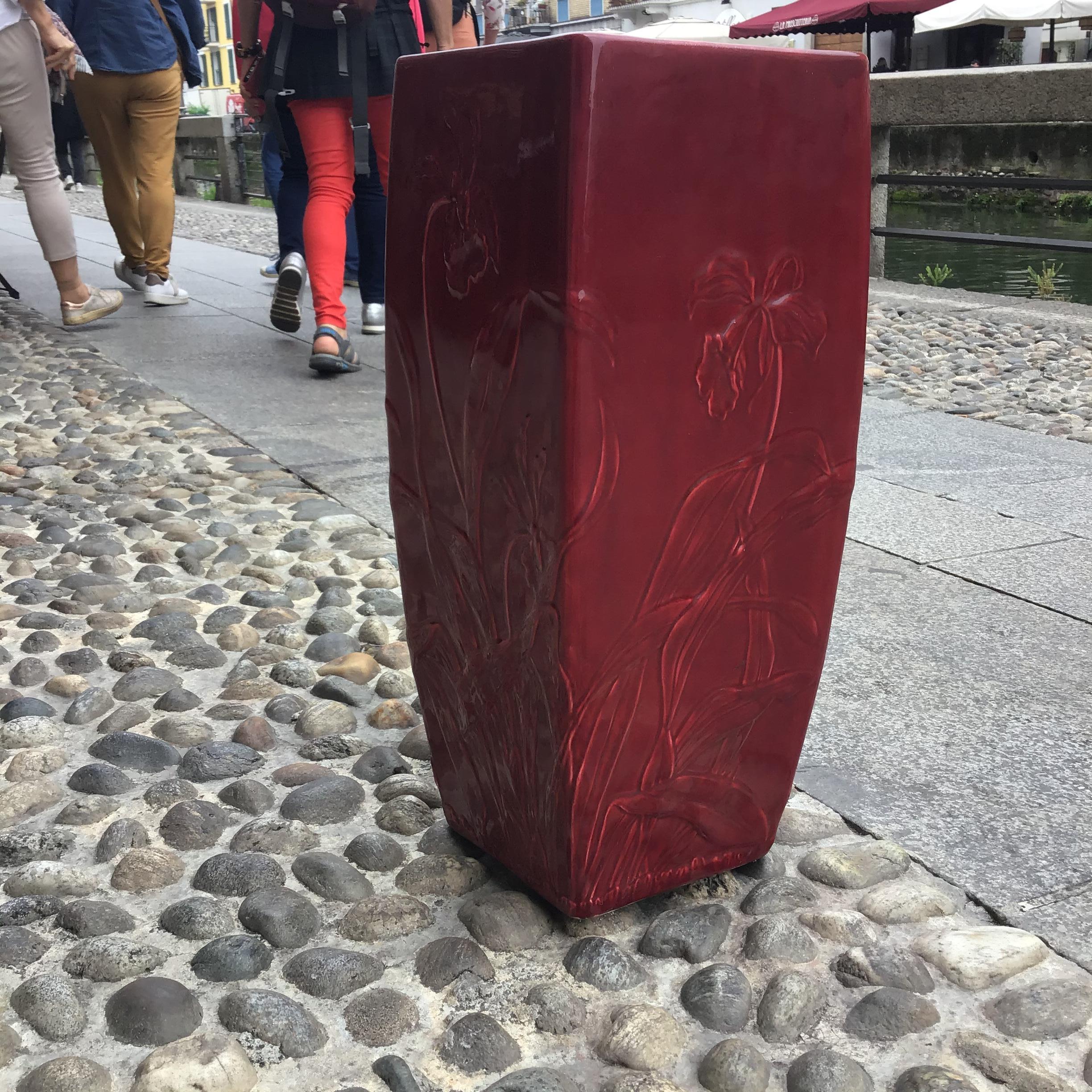 Guido Andlovitz Vaso Portaombrelli Ceramica 1930 Italia In condizioni ottime in vendita a Milano, IT