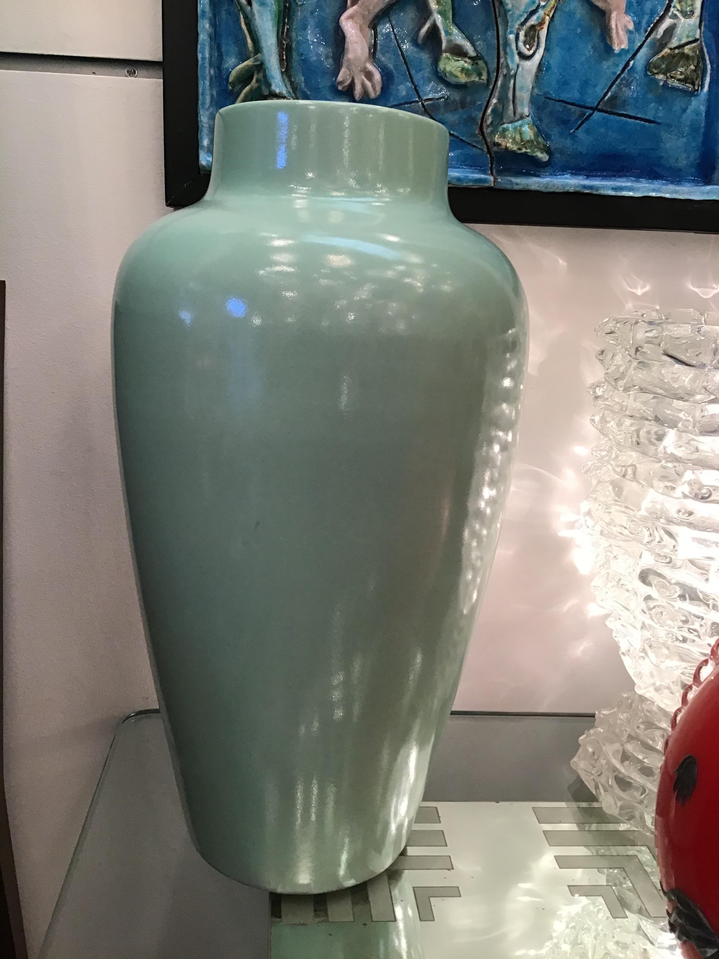 Italian Guido Andlovitz Vase/ Umbrella Stand Ceramic 1950 Italy For Sale