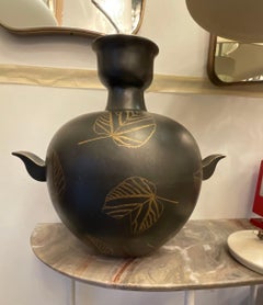 GUIDO ANDLOVITZ - Vaso modello MONZA 46  terraglia forte smaltata -  ITALIA 1930