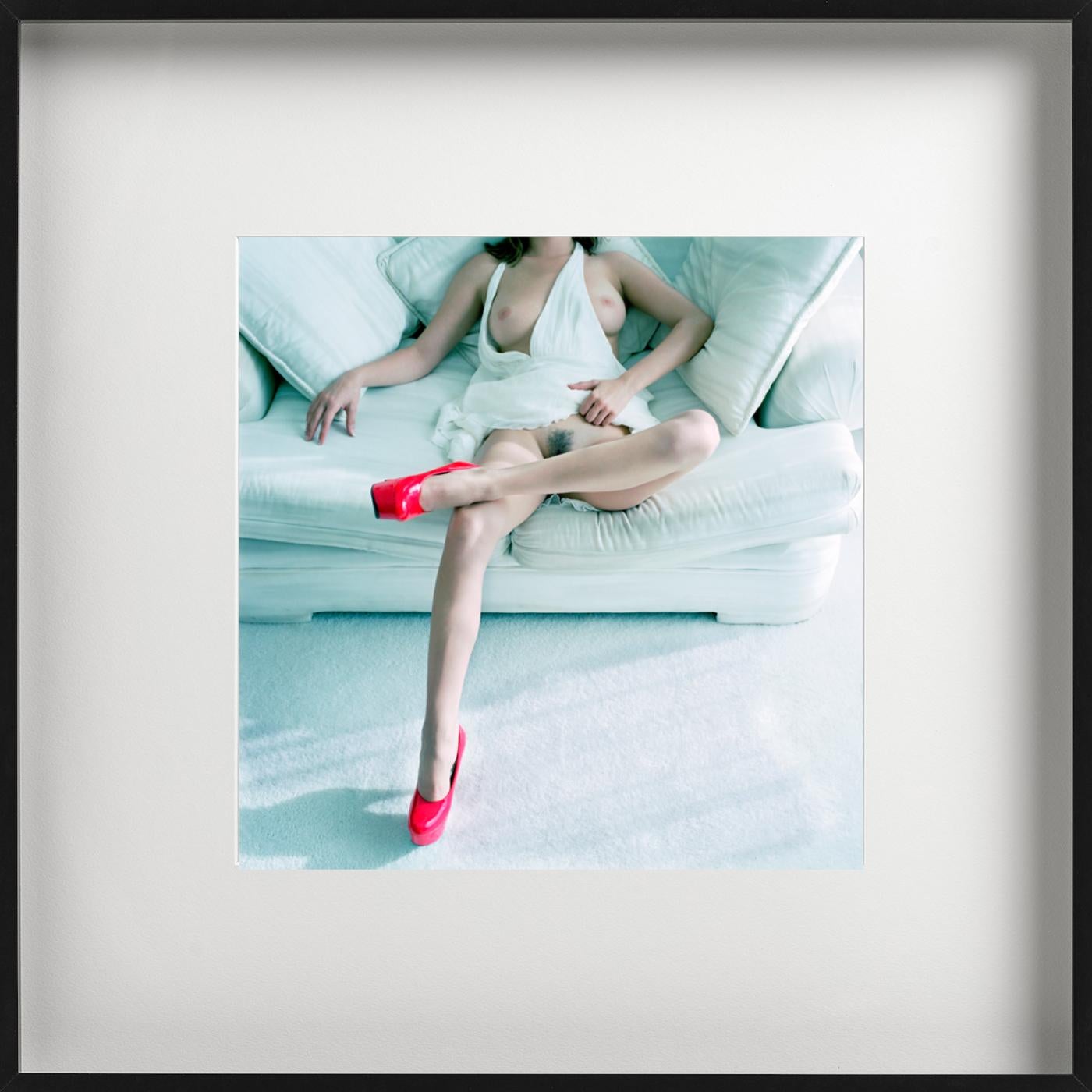 'A dream is dreaming of you' - seminude in pink shoes, fine art photography 2005 - Contemporary Photograph by Guido Argentini