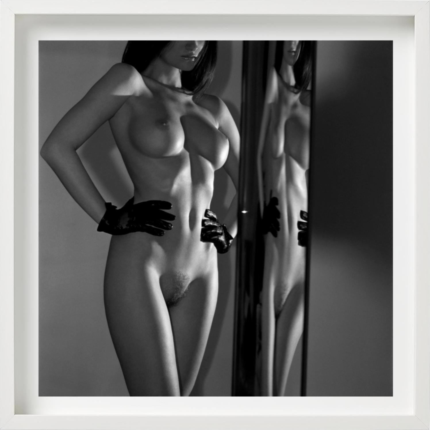 'Always moving upward' - nude with mirror, fine art photography, 2006 For Sale 1