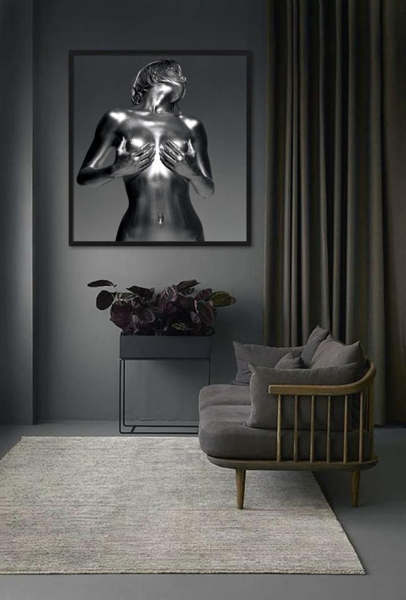 Cerridwe - Nude Portrait in Silver, Fine Art Photography, 2002 For Sale 4