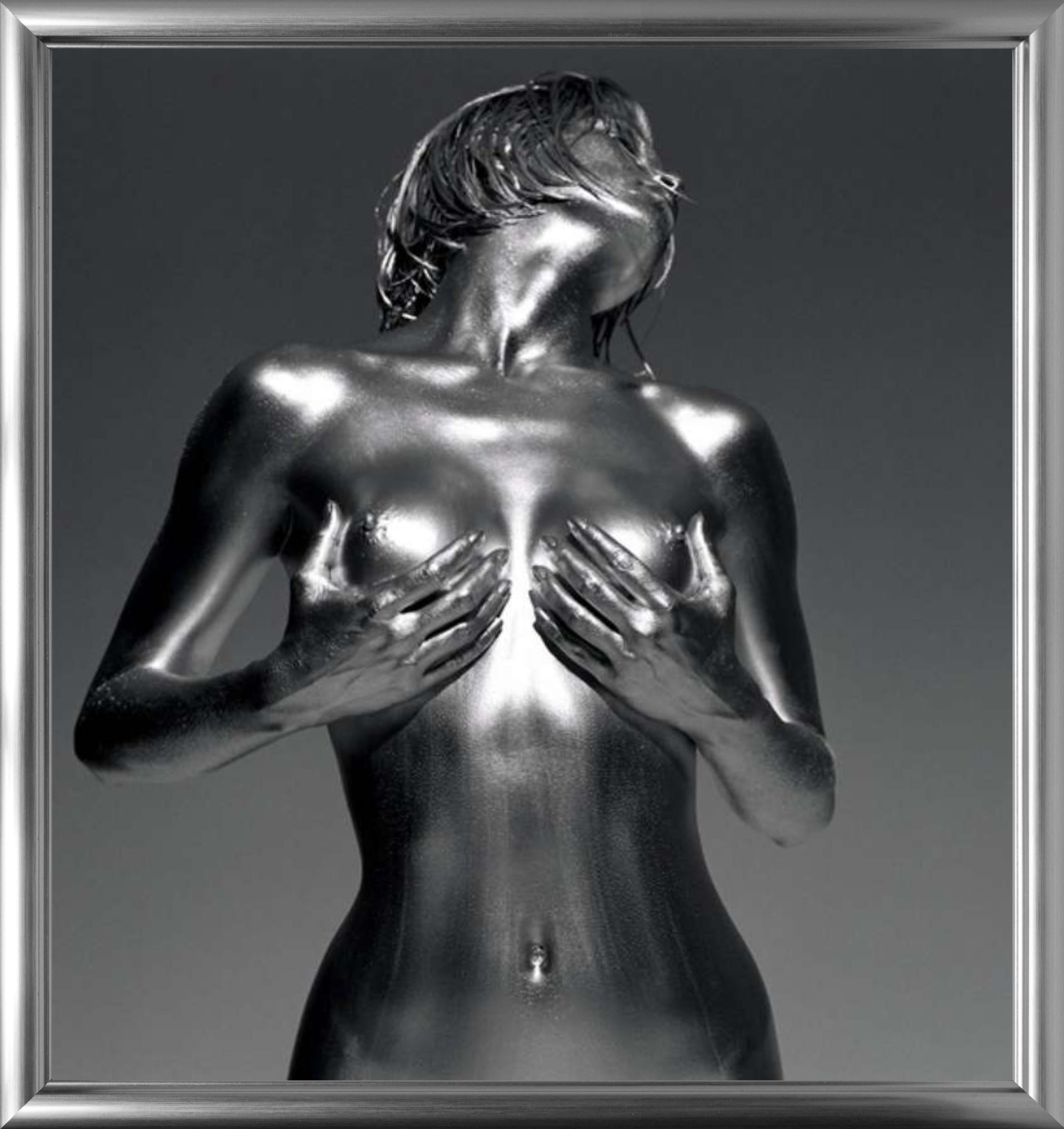 Cerridwe - Nude Portrait in Silver, Fine Art Photography, 2002 For Sale 5