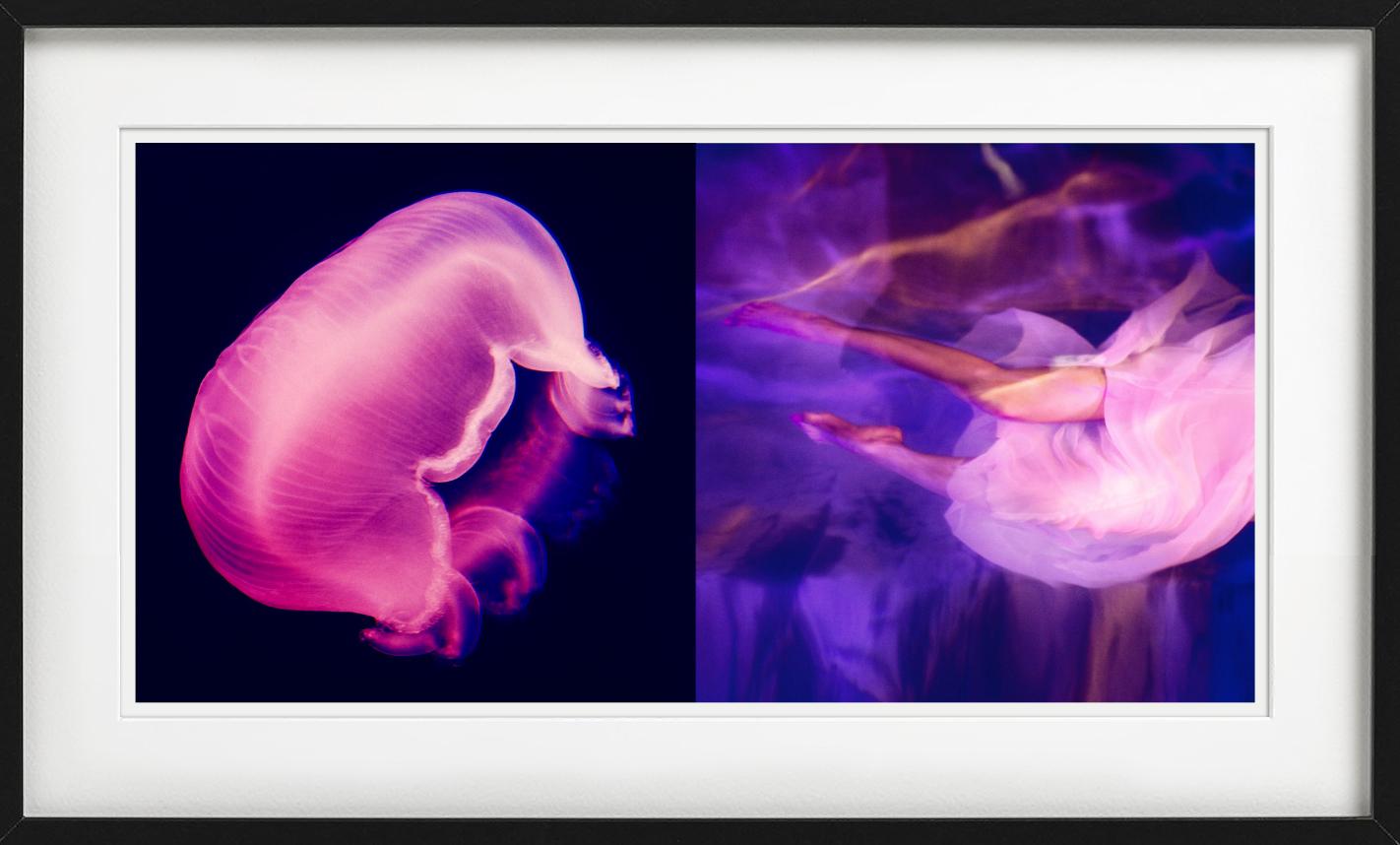 Diptychon: Washed by the moonlight - Pink and Purple, Fine Art Photography, 2015 For Sale 1