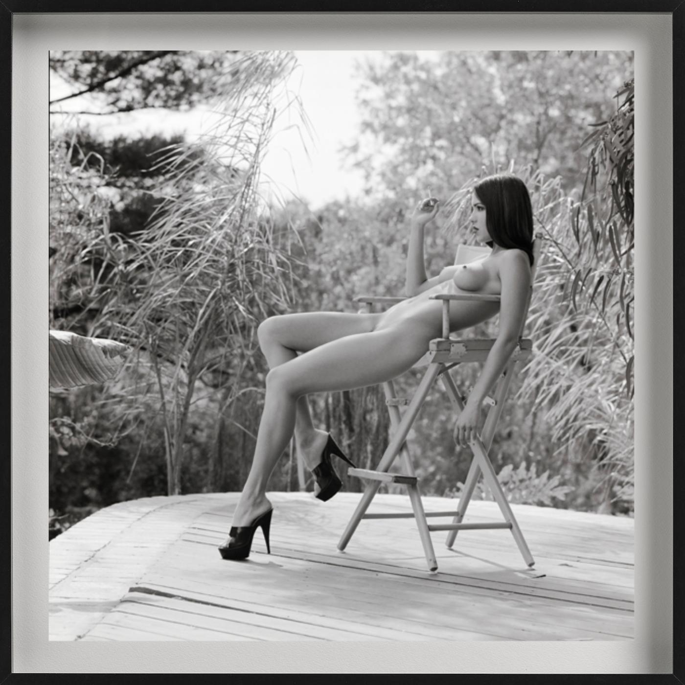 'Faith will allow you to grow '- nude in Garden, fine art photography, 1996 - Photograph by Guido Argentini