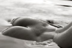 Gaia in Water, Greece - Nude Model swimming, fine art photography