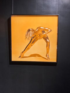 Amaterasu Dorada - Desnudo en Oro, Edición Limitada de 25, Fotografía Fine Art