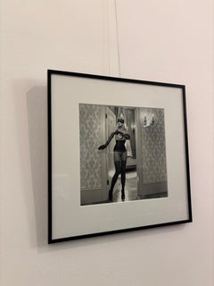 Irine with Lace Gloves, LA 2001, Unique Vintage Print, Nude Fine Art Photography