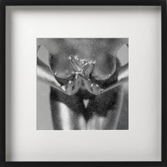 Kali Diamond Dust - Nude Closeu-Up in Silver Paint, Fine Art Photography