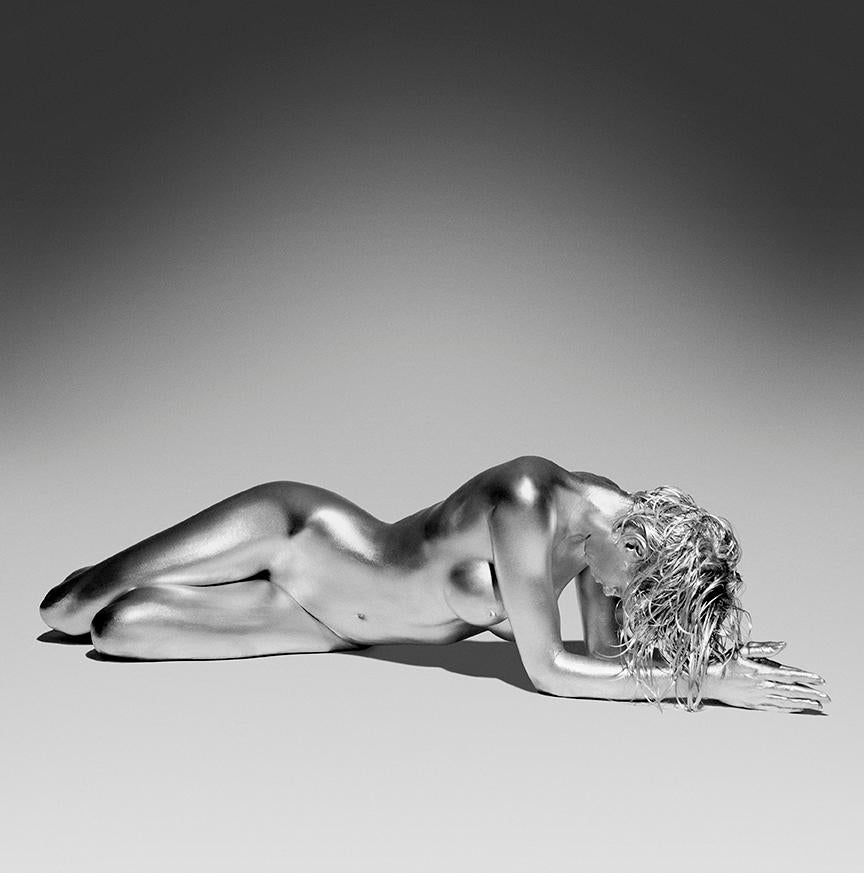 Guido Argentini Nude Photograph – Sadarnuna - silbernes nacktes Bild einer Ballerina/Tänzerin aus der Argentum-Serie