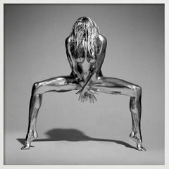 Silvereye - Metallic Painted Nude, Fine Art Photography, 1995