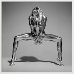 Silvereye - Metallic Painted Nude, Fine Art Photography, 1995