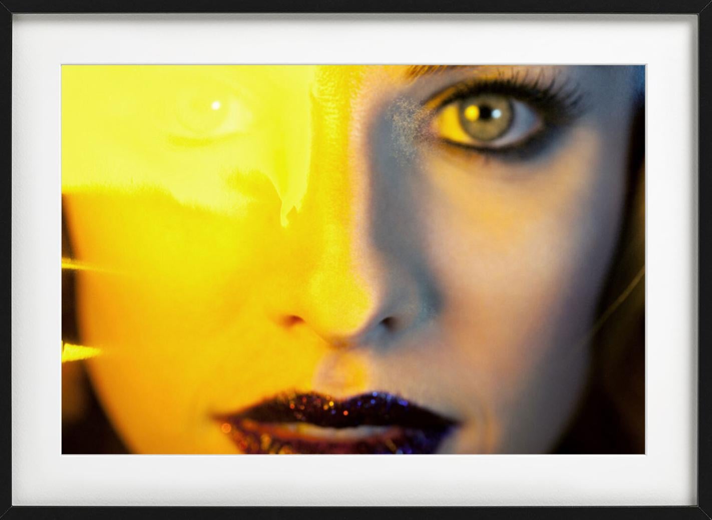 woman with yellow eyes