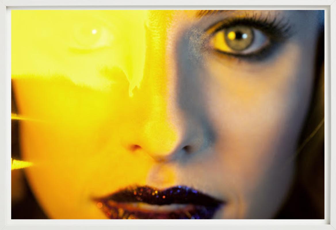 Sydney's yellow eyes - portrait of the face of a beautiful woman For Sale 1