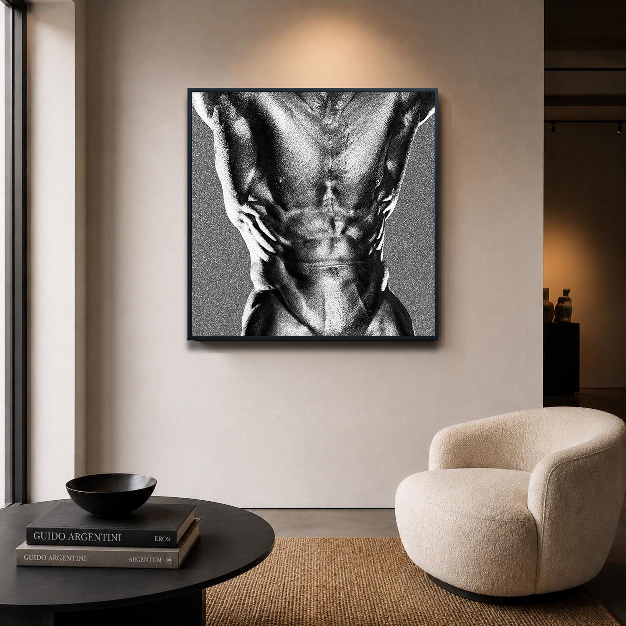 THOTH von Guido Argentini, Serie „DIAMOND DUST“, Unikat, GERAHMT