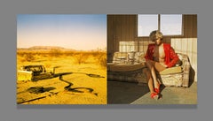 Touching the wave of life EROS Mounted on Plexiglas, Diptych, 10x20 in (25x50cm)
