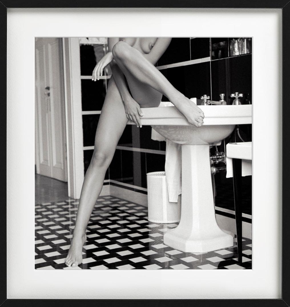 Waiting for the wizard - nude woman sitting on a sink, fine art photography 2006 For Sale 1