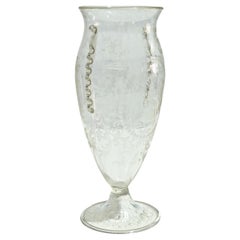 Guido Balsamo Stella Production S.A.L.I.R Italy 30s Blown Glass Vase Mid-Century