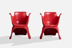 Guido Bolzani et Giampiero Spagnolo, Fauteuils, plastique, Italie, 1968