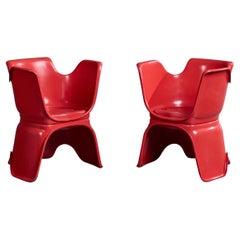 Guido Bolzani & Giampiero Spagnolo, Poltrone, Plastica, Italia, 1968