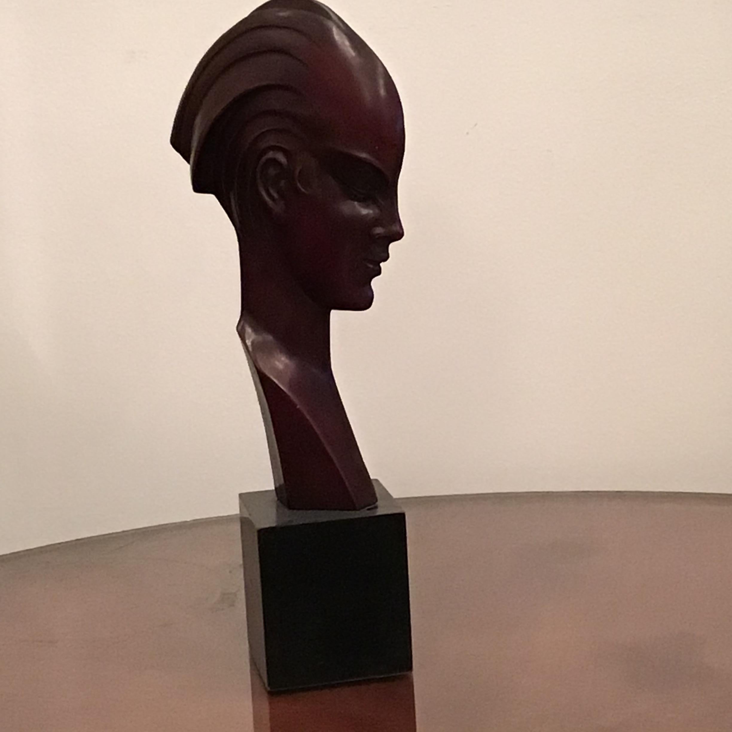 Guido Cacciapuoti 30er Jahre Gesicht Keramik/Steinzeug 1930 Italien im Angebot 4