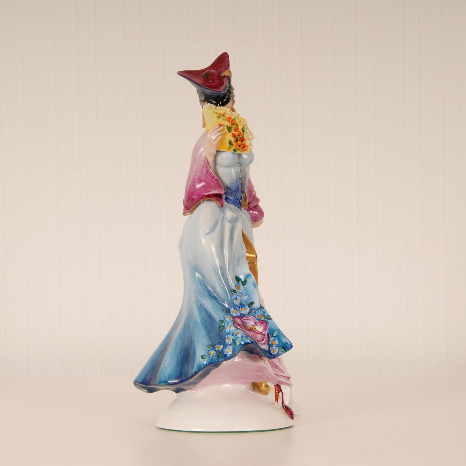 Italian Art Deco Ceramic Figurine Guido Cacciapuoti Comedia dell 'Arte Figurine  3