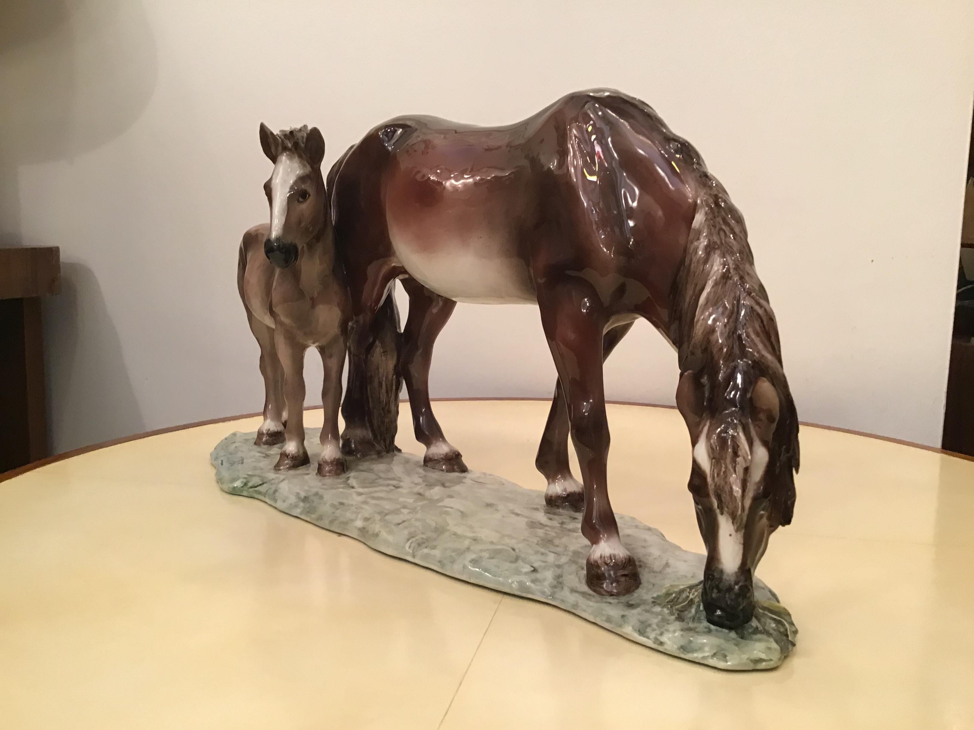 Guido Cacciapuoti Ceramic Horses, 1940 For Sale 8