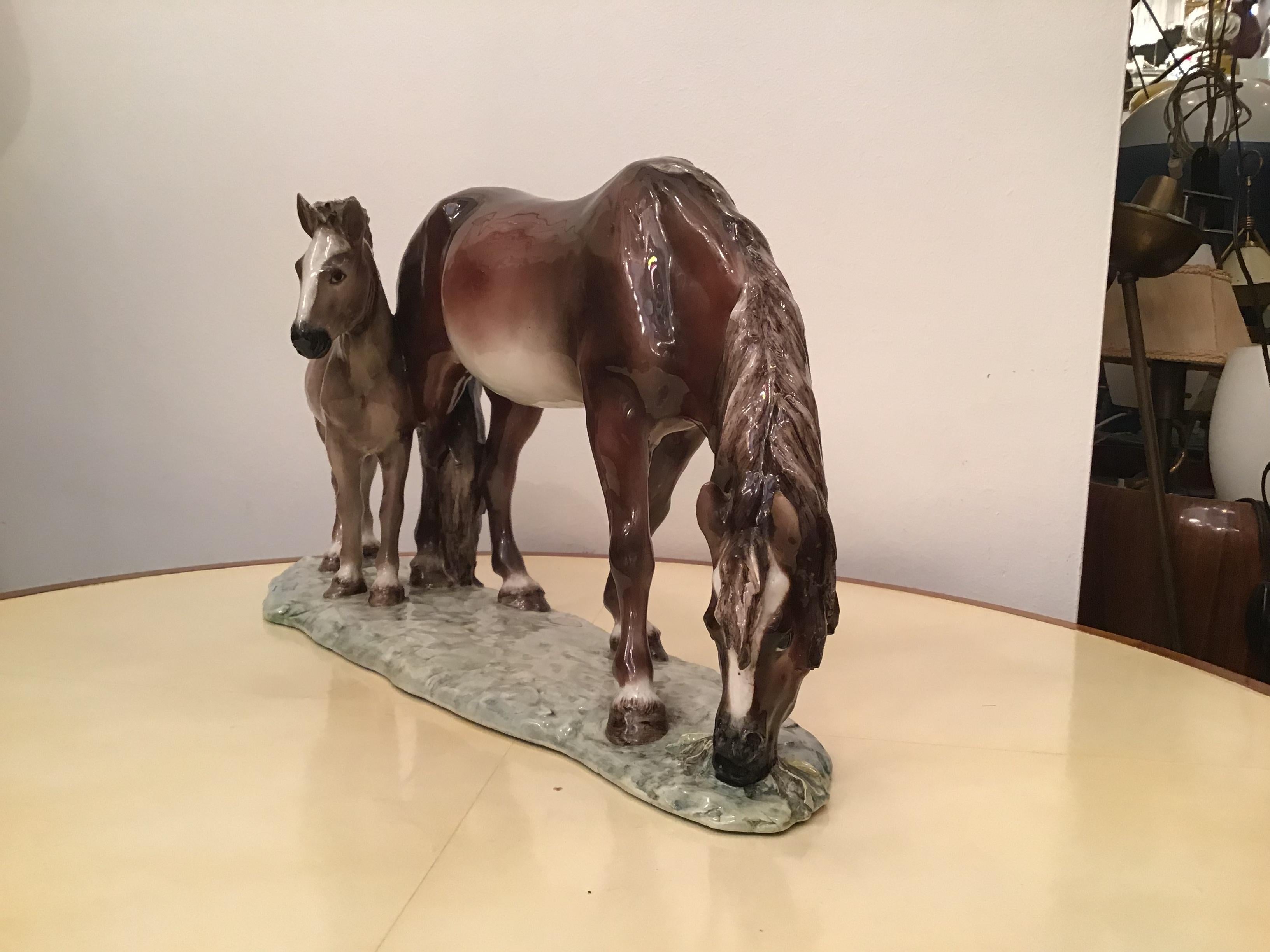 Guido Cacciapuoti Ceramic Horses, 1940 For Sale 13
