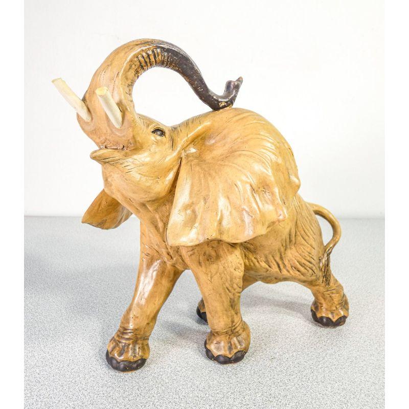 Keramik-Skulpturen von Guido Cacciapuoti, Elefanten (Mitte des 20. Jahrhunderts) im Angebot